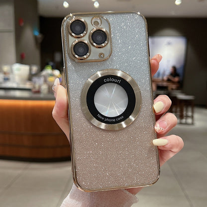 جراب هاتف من مادة TPU مطلي بالكهرباء لامع متدرج، لهاتف iPhone 11 Pro Max، لهاتف iPhone 11، لهاتف iPhone 11 Pro