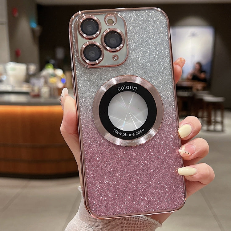 Gradient Glitter Electroplating MagSafe TPU Phone Case, For iPhone 11 Pro Max, For iPhone 11, For iPhone 11 Pro