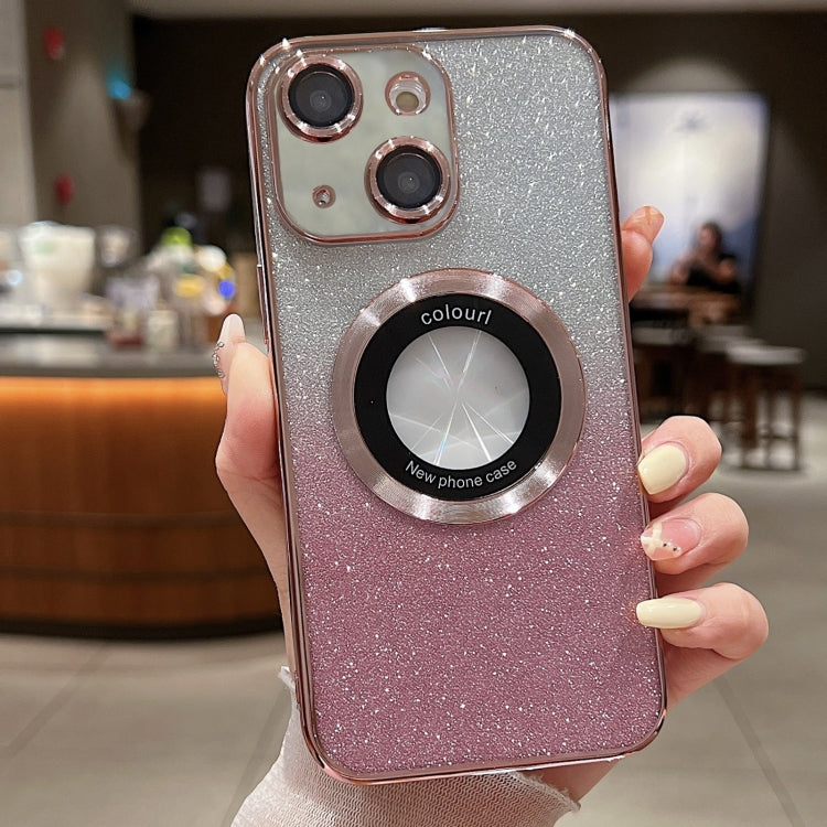 Gradient Glitter Electroplating MagSafe TPU Phone Case, For iPhone 15 Plus, For iPhone 15, For iPhone 14 Plus