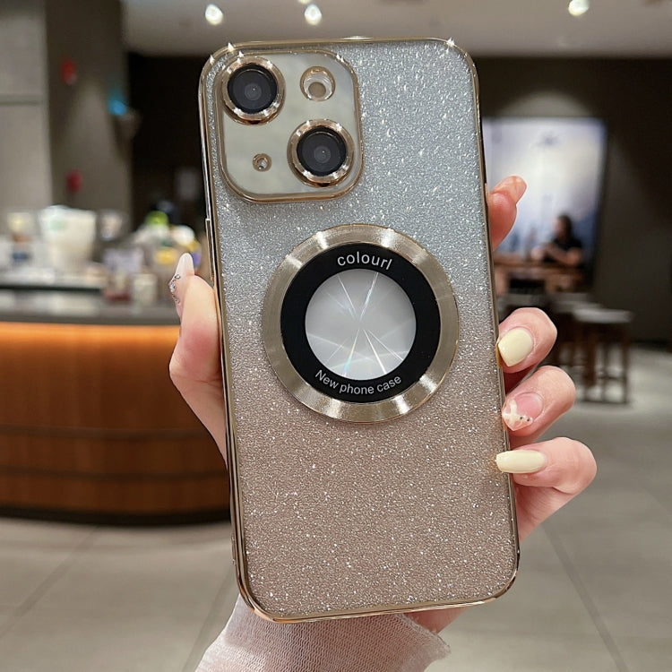 Gradient Glitter Electroplating MagSafe TPU Phone Case, For iPhone 15 Plus, For iPhone 15, For iPhone 14 Plus
