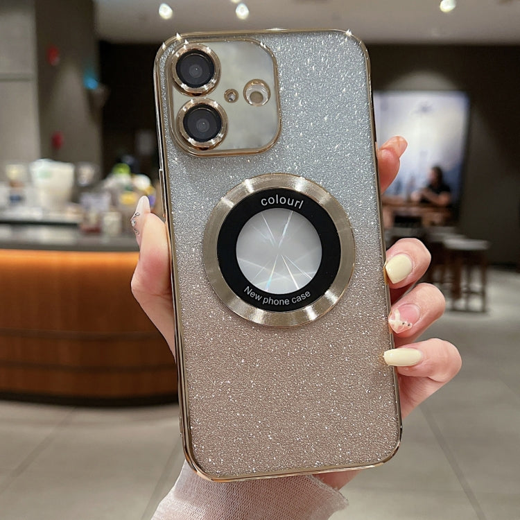 Gradient Glitter Electroplating MagSafe TPU Phone Case, For iPhone 16 Pro Max, For iPhone 16 Pro, For iPhone 16 Plus
