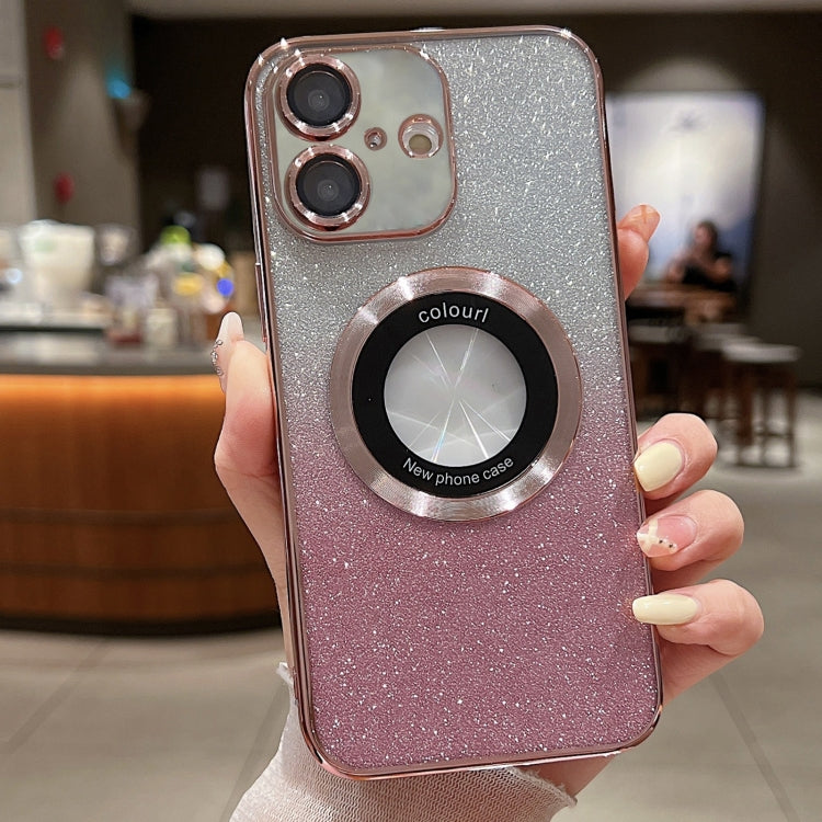 Gradient Glitter Electroplating MagSafe TPU Phone Case, For iPhone 16 Pro Max, For iPhone 16 Pro, For iPhone 16 Plus