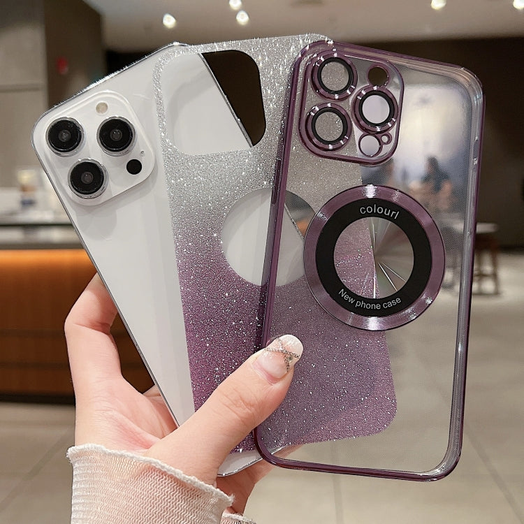 Gradient Glitter Electroplating MagSafe TPU Phone Case, For iPhone 14, For iPhone 14 Pro, For iPhone 14 Pro Max
