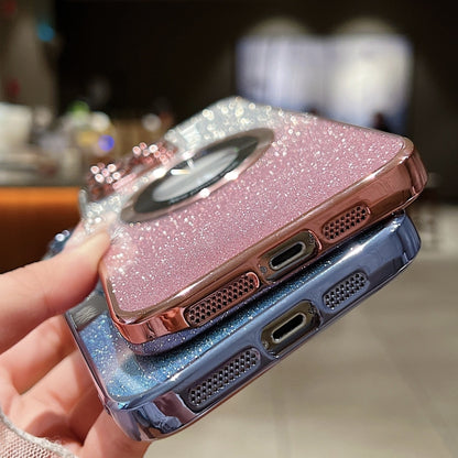 جراب هاتف من مادة TPU مطلي بالكهرباء لامع متدرج، لهاتف iPhone 15 Plus، لهاتف iPhone 15، لهاتف iPhone 14 Plus