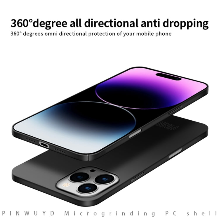 PINWUYO Micro-Frosted PC Ultra-thin Hard Phone Case with Magsafe Magnetic Ring, For iPhone 16 Pro Max, For iPhone 16 Pro, For iPhone 16 Plus, For iPhone 16