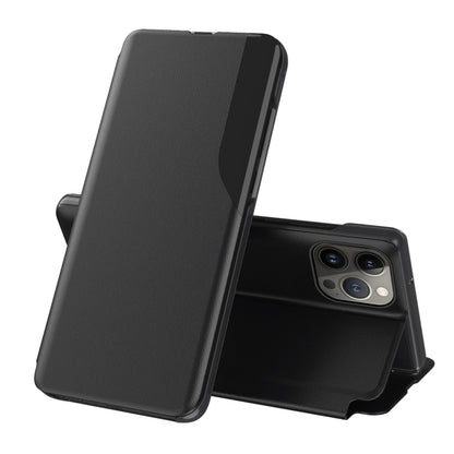 Side Display Flip Leather Phone Case, For iPhone 17 Pro Max, For iPhone 17 Pro, For iPhone 17, For iPhone 17 Air, For iPhone 16e, For iPhone 16 Pro Max, For iPhone 16 Pro, For iPhone 16 Plus