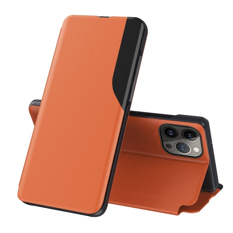 Side Display Flip Leather Phone Case, For iPhone 17 Pro Max, For iPhone 17 Pro, For iPhone 17, For iPhone 17 Air, For iPhone 16e, For iPhone 16 Pro Max, For iPhone 16 Pro, For iPhone 16 Plus