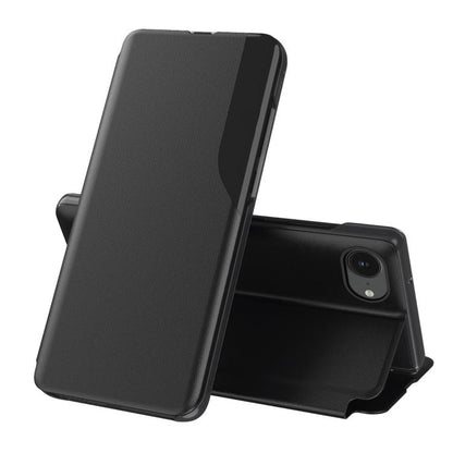 Side Display Flip Leather Phone Case, For iPhone 17 Pro Max, For iPhone 17 Pro, For iPhone 17, For iPhone 17 Air, For iPhone 16e, For iPhone 16 Pro Max, For iPhone 16 Pro, For iPhone 16 Plus