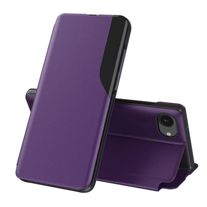 Side Display Flip Leather Phone Case, For iPhone 17 Pro Max, For iPhone 17 Pro, For iPhone 17, For iPhone 17 Air, For iPhone 16e, For iPhone 16 Pro Max, For iPhone 16 Pro, For iPhone 16 Plus