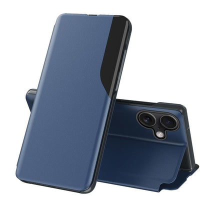 Side Display Flip Leather Phone Case, For iPhone 17 Pro Max, For iPhone 17 Pro, For iPhone 17, For iPhone 17 Air, For iPhone 16e, For iPhone 16 Pro Max, For iPhone 16 Pro, For iPhone 16 Plus