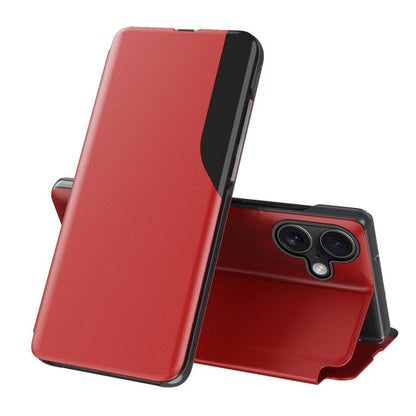 Side Display Flip Leather Phone Case, For iPhone 17 Pro Max, For iPhone 17 Pro, For iPhone 17, For iPhone 17 Air, For iPhone 16e, For iPhone 16 Pro Max, For iPhone 16 Pro, For iPhone 16 Plus