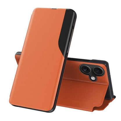 Side Display Flip Leather Phone Case, For iPhone 17 Pro Max, For iPhone 17 Pro, For iPhone 17, For iPhone 17 Air, For iPhone 16e, For iPhone 16 Pro Max, For iPhone 16 Pro, For iPhone 16 Plus