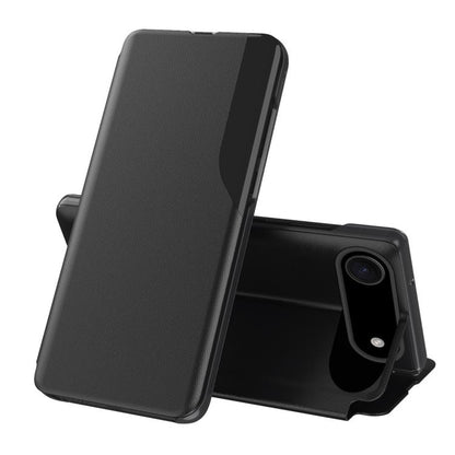 Side Display Flip Leather Phone Case, For iPhone 17 Pro Max, For iPhone 17 Pro, For iPhone 17, For iPhone 17 Air, For iPhone 16e, For iPhone 16 Pro Max, For iPhone 16 Pro, For iPhone 16 Plus