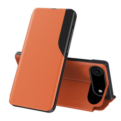 Side Display Flip Leather Phone Case, For iPhone 17 Pro Max, For iPhone 17 Pro, For iPhone 17, For iPhone 17 Air, For iPhone 16e, For iPhone 16 Pro Max, For iPhone 16 Pro, For iPhone 16 Plus