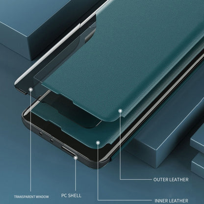 Side Display Flip Leather Phone Case, For iPhone 17 Pro Max, For iPhone 17 Pro, For iPhone 17, For iPhone 17 Air, For iPhone 16e, For iPhone 16 Pro Max, For iPhone 16 Pro, For iPhone 16 Plus