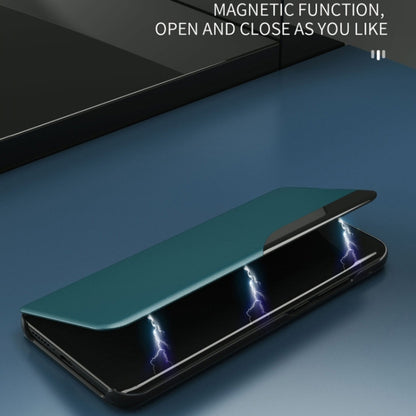 جراب هاتف جلدي قابل للطي مع شاشة جانبية، لهاتف iPhone 15