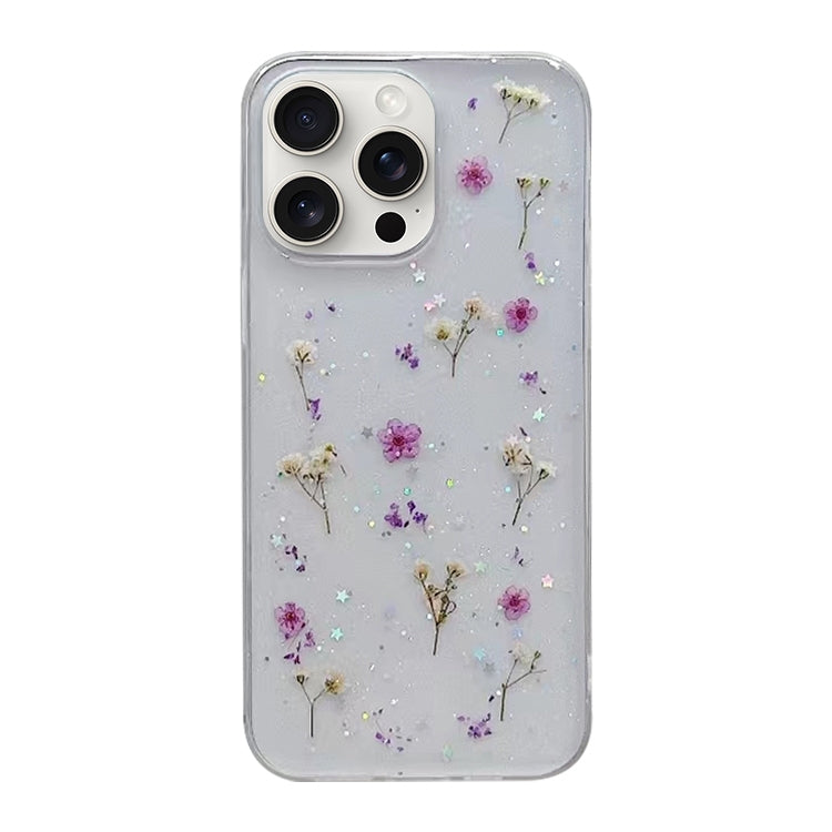 جراب هاتف واقي من مادة TPU بنقشة زهور الجبسوفيلا، مناسب لأجهزة iPhone 16e وiPhone 16 Pro Max وiPhone 16 Pro وiPhone 16 Plus وiPhone 16 وiPhone 15 Pro Max