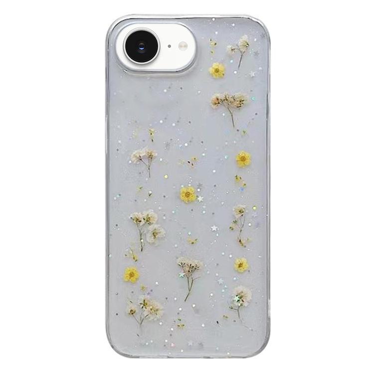 جراب هاتف واقي من مادة TPU بنقشة زهور الجبسوفيلا، مناسب لأجهزة iPhone 16e وiPhone 16 Pro Max وiPhone 16 Pro وiPhone 16 Plus وiPhone 16 وiPhone 15 Pro Max