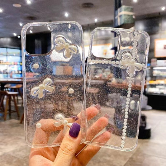 جراب هاتف من مادة TPU إيبوكسي لامعة بقوس لؤلؤي، مناسب لأجهزة iPhone 16e وiPhone 16 Pro Max وiPhone 16 Pro وiPhone 16 Plus وiPhone 16 وiPhone 15 Pro Max وiPhone 15 Pro وiPhone 15 Plus وiPhone 15