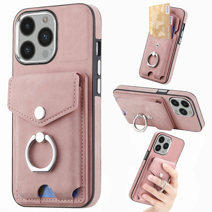 جراب هاتف من الجلد المطلي بالكهرباء مع حلقة للبطاقات، مناسب لأجهزة iPhone 15 Pro Max وiPhone 15 Plus وiPhone 15 Pro وiPhone 15 وiPhone 14 Pro وiPhone 14 Pro Max
