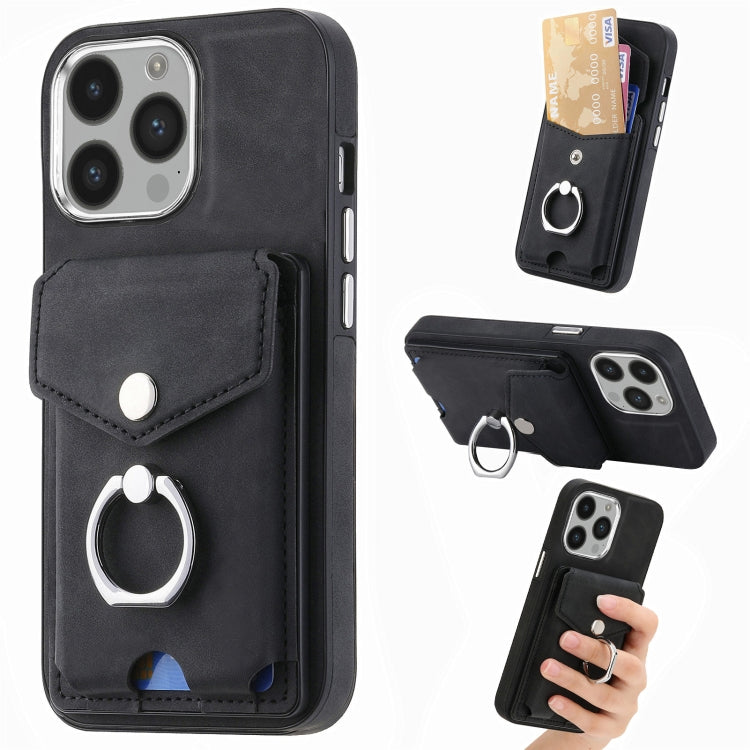جراب هاتف من الجلد المطلي بالكهرباء مع حلقة للبطاقات، مناسب لأجهزة iPhone 15 Pro Max وiPhone 15 Plus وiPhone 15 Pro وiPhone 15 وiPhone 14 Pro وiPhone 14 Pro Max