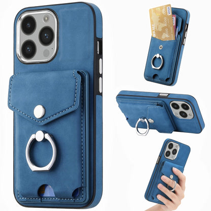 جراب هاتف من الجلد المطلي بالكهرباء مع حلقة للبطاقات، مناسب لأجهزة iPhone 15 Pro Max وiPhone 15 Plus وiPhone 15 Pro وiPhone 15 وiPhone 14 Pro وiPhone 14 Pro Max