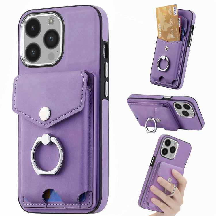 جراب هاتف من الجلد المطلي بالكهرباء مع حلقة للبطاقات، مناسب لأجهزة iPhone 15 Pro Max وiPhone 15 Plus وiPhone 15 Pro وiPhone 15 وiPhone 14 Pro وiPhone 14 Pro Max