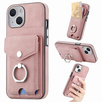 جراب هاتف من الجلد المطلي بالكهرباء مع حلقة للبطاقات، مناسب لأجهزة iPhone 15 Pro Max وiPhone 15 Plus وiPhone 15 Pro وiPhone 15 وiPhone 14 Pro وiPhone 14 Pro Max