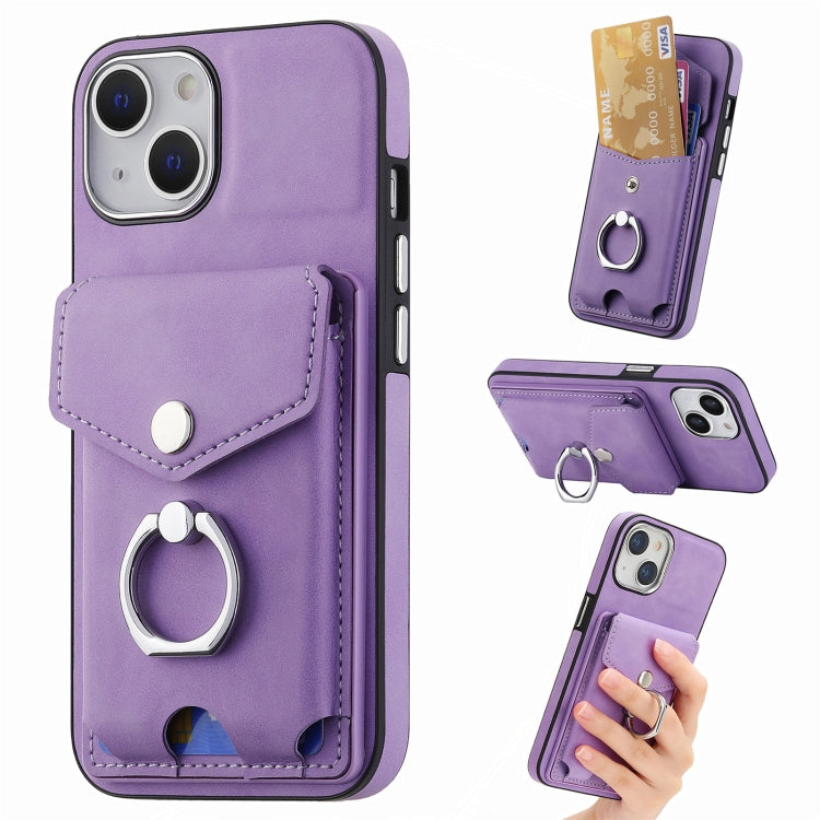 جراب هاتف من الجلد المطلي بالكهرباء مع حلقة للبطاقات، مناسب لأجهزة iPhone 15 Pro Max وiPhone 15 Plus وiPhone 15 Pro وiPhone 15 وiPhone 14 Pro وiPhone 14 Pro Max