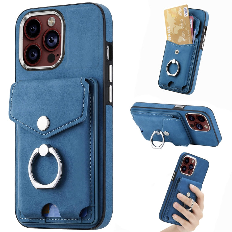 جراب هاتف من الجلد المطلي بالكهرباء مع حلقة للبطاقات، مناسب لأجهزة iPhone 15 Pro Max وiPhone 15 Plus وiPhone 15 Pro وiPhone 15 وiPhone 14 Pro وiPhone 14 Pro Max