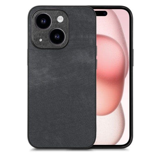 جراب هاتف خلفي من الجلد الكلاسيكي، مناسب لأجهزة iPhone 15 وiPhone 14 Plus وiPhone 14 وiPhone 14 Pro