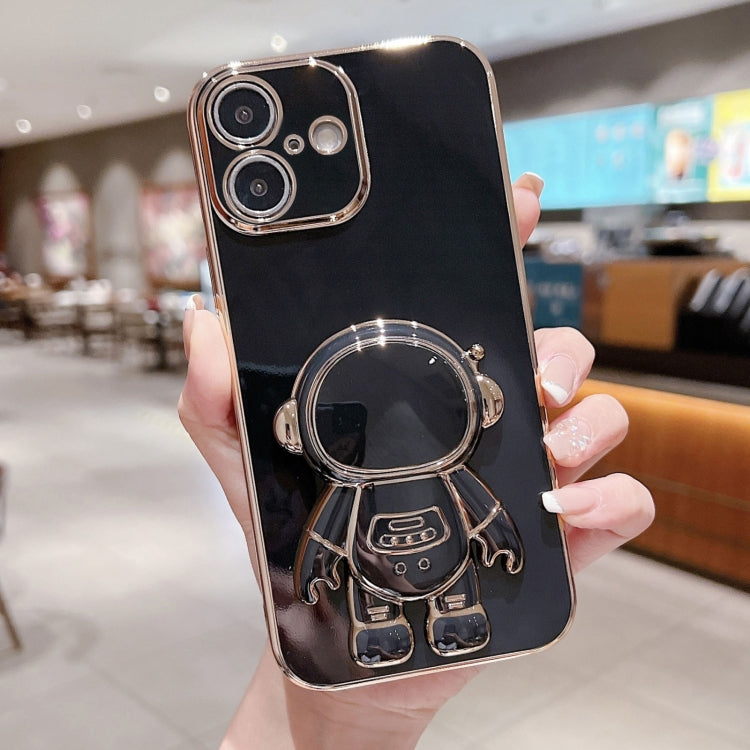 Electroplating Astronaut Holder Phone Case, For iPhone 16 Pro Max, For iPhone 16 Pro, For iPhone 16 Plus, For iPhone 16