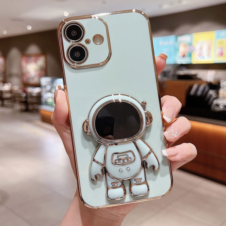 Electroplating Astronaut Holder Phone Case, For iPhone 16 Pro Max, For iPhone 16 Pro, For iPhone 16 Plus, For iPhone 16