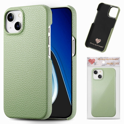 Litchi Oil Edge Leather Back Phone Case, For iPhone 15 Pro Max, For iPhone 15 Pro, For iPhone 15 Plus, For iPhone 15