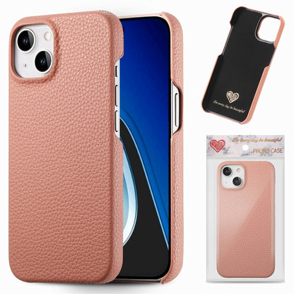 Litchi Oil Edge Leather Back Phone Case, For iPhone 15 Pro Max, For iPhone 15 Pro, For iPhone 15 Plus, For iPhone 15