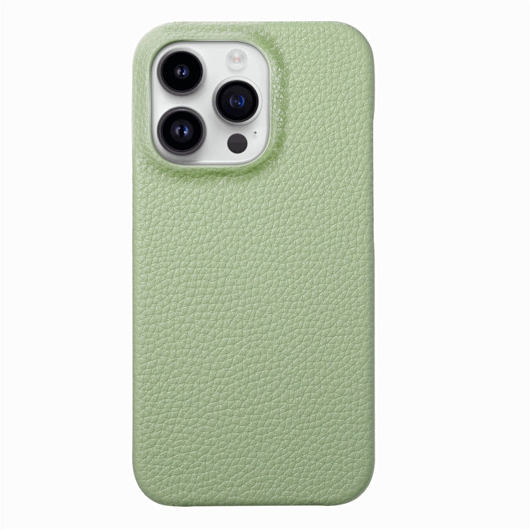 Litchi Oil Edge Leather Back Phone Case, For iPhone 15 Pro Max, For iPhone 15 Pro, For iPhone 15 Plus, For iPhone 15