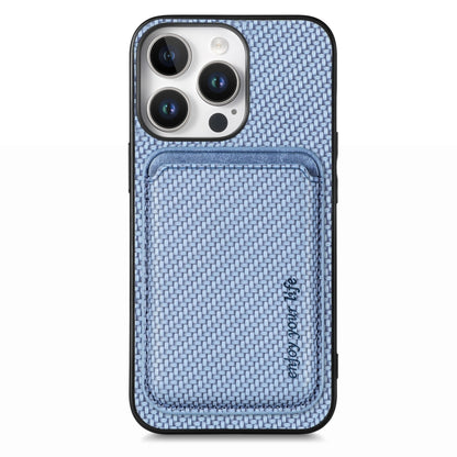 Carbon Fiber Leather Card Magsafe Phone Case, For iPhone 16e, For iPhone 16 Pro Max, For iPhone 16 Pro, For iPhone 16 Plus