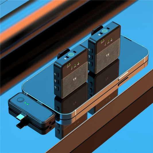 SX31 3 in 1 Lavalier 2.4G Wireless Noise Reduction Mic with Dual Transmitter + Receiver