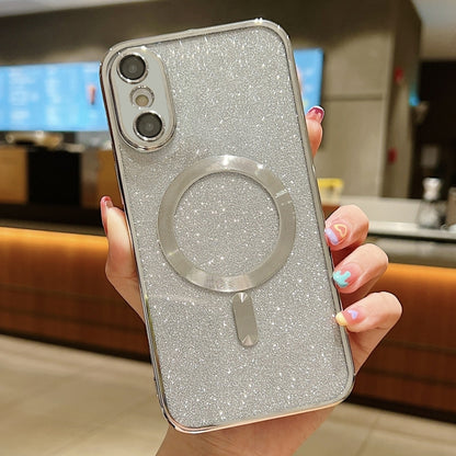 جراب هاتف MagSafe TPU مطلي بالكهرباء اللامع، لهاتف iPhone X / XS، وiPhone 7 Plus / 8 Plus