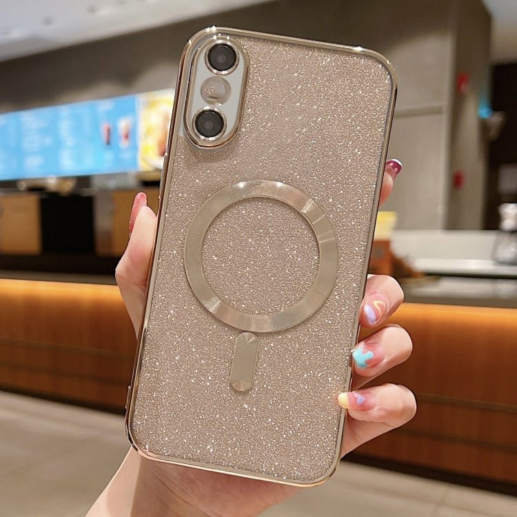 Glitter Electroplating MagSafe TPU Phone Case, For iPhone 11 Pro Max, For iPhone 11, For iPhone 11 Pro, For iPhone XR, For iPhone XS Max, For iPhone SE 2022 / 7 / 8