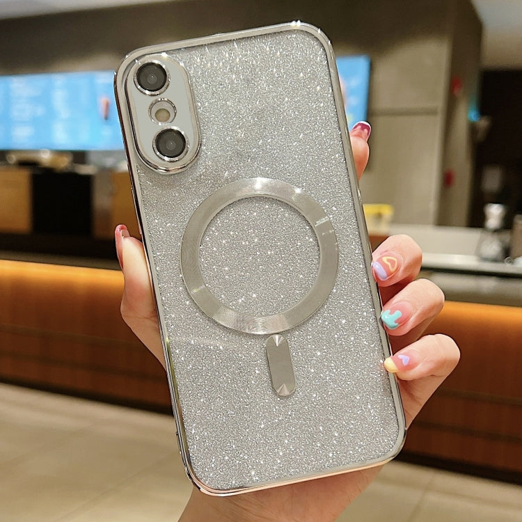 Glitter Electroplating MagSafe TPU Phone Case, For iPhone 11 Pro Max, For iPhone 11, For iPhone 11 Pro, For iPhone XR, For iPhone XS Max, For iPhone SE 2022 / 7 / 8