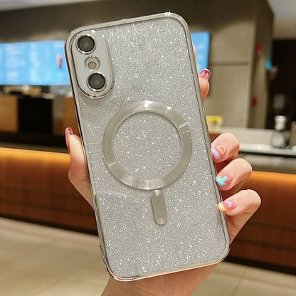 Glitter Electroplating MagSafe TPU Phone Case, For iPhone 11 Pro Max, For iPhone 11, For iPhone 11 Pro, For iPhone XR, For iPhone XS Max, For iPhone SE 2022 / 7 / 8