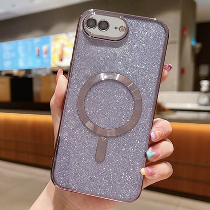 جراب هاتف MagSafe TPU مطلي بالكهرباء اللامع، لهاتف iPhone X / XS، وiPhone 7 Plus / 8 Plus
