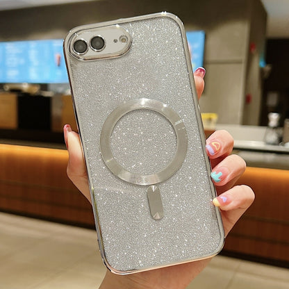 جراب هاتف MagSafe TPU مطلي بالكهرباء اللامع، لهاتف iPhone X / XS، وiPhone 7 Plus / 8 Plus
