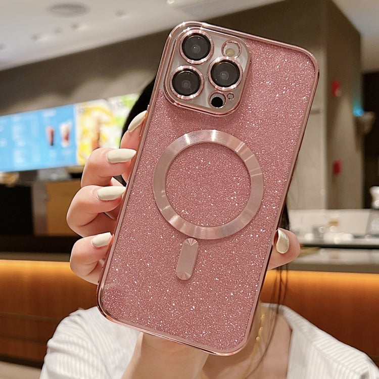 Glitter Electroplating MagSafe TPU Phone Case, For iPhone 16 Pro Max, For iPhone 16 Pro, For iPhone 16 Plus, For iPhone 16, For iPhone 15 Pro Max, For iPhone 15 Pro
