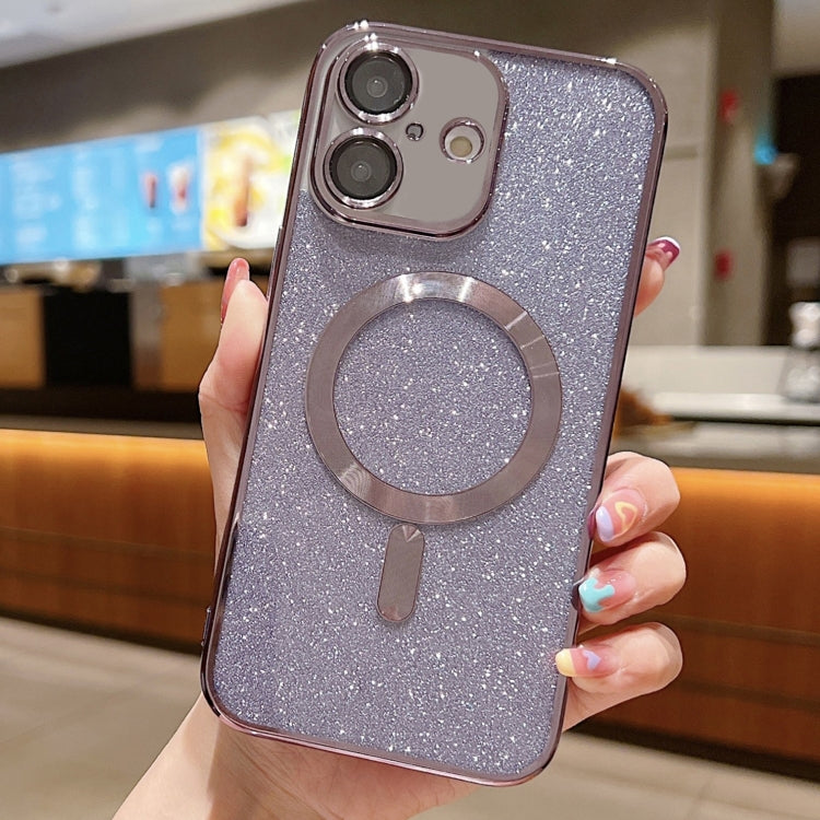 Glitter Electroplating MagSafe TPU Phone Case, For iPhone 16 Pro Max, For iPhone 16 Pro, For iPhone 16 Plus, For iPhone 16, For iPhone 15 Pro Max, For iPhone 15 Pro