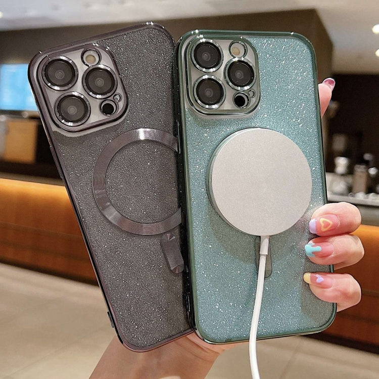 Glitter Electroplating MagSafe TPU Phone Case, For iPhone 11 Pro Max, For iPhone 11, For iPhone 11 Pro, For iPhone XR, For iPhone XS Max, For iPhone SE 2022 / 7 / 8