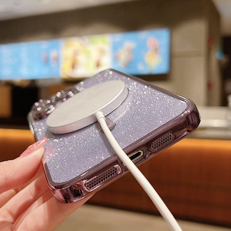 Glitter Electroplating MagSafe TPU Phone Case, For iPhone 15 Plus, For iPhone 15, For iPhone 14 Plus, For iPhone 14, For iPhone 14 Pro, For iPhone 14 Pro Max