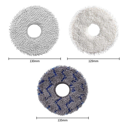 JUNSUNMAY 4pcs Washable Mop Pads Replacement for ECOVACS DEEBOT X1 Turbo / X2 Omni / T20 Pro