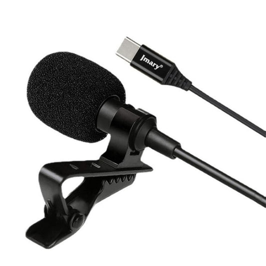 JMARY MC-R2 Interview Video Recording Mic Lavalier Type-C Port Wired Microphone, Length: 2m